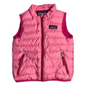 Pink Patagonia Down Puffy Sweater Vest - sz 18m